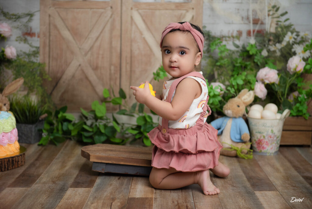 Fotos en estudio del primer año de Ysabella en Santo Domingo