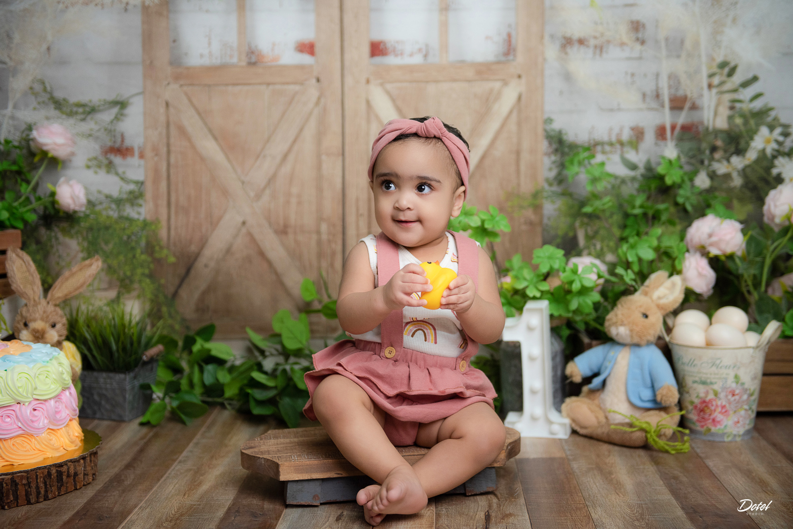 Fotos en estudio del primer año de Ysabella en Santo Domingo