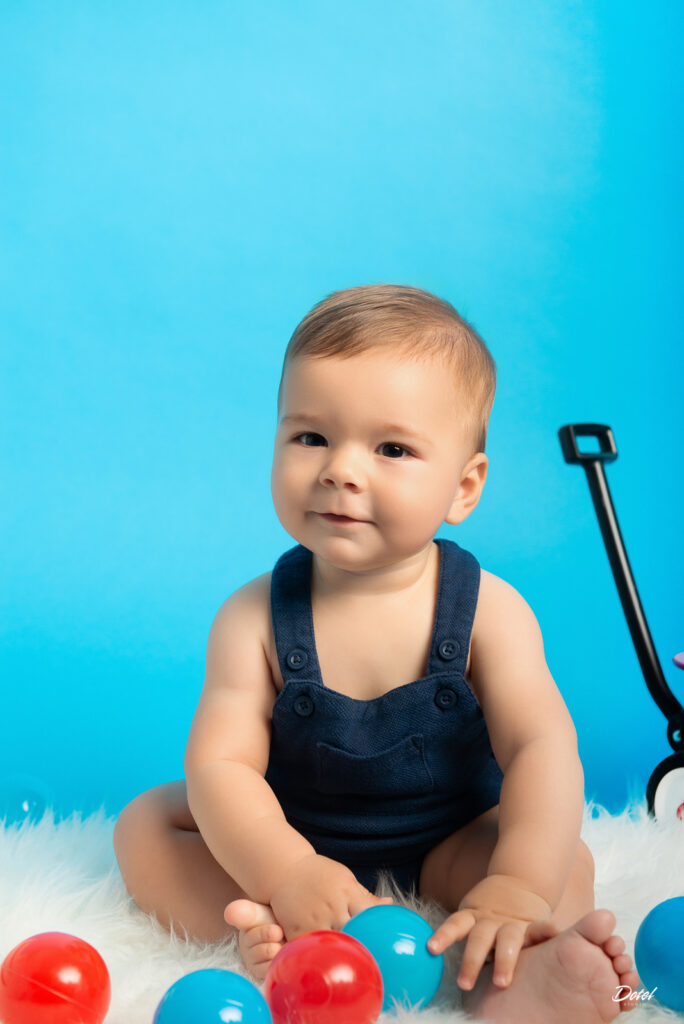 Fotos en estudio del primer cumpleaños del bebe Juan Martin en Santo Domingo